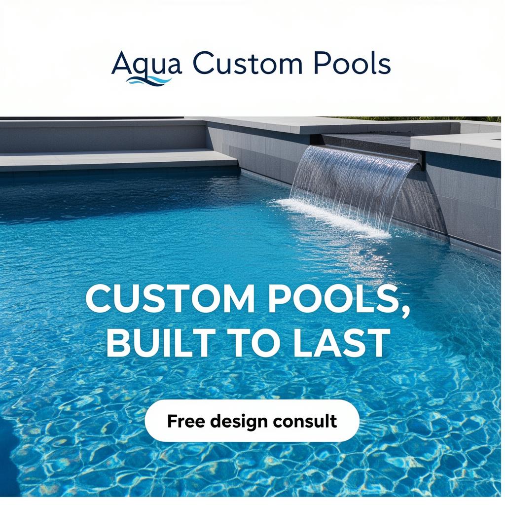 Aqua Custom Pools ad creative