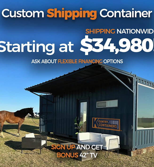 Kountry Containers ad creative