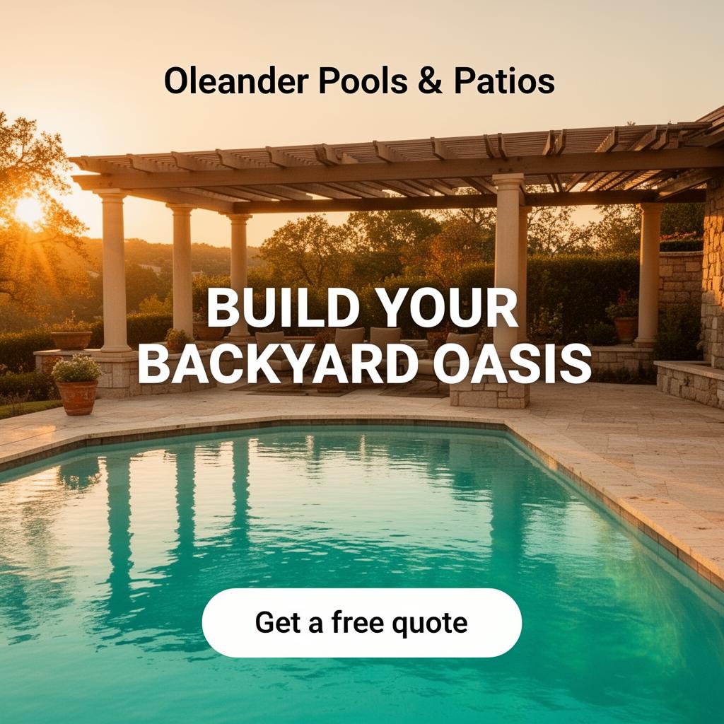 Oleander Pools & Patios ad creative